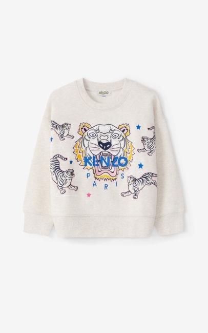 Kenzo Kids Tiger Sweatshirt Beige